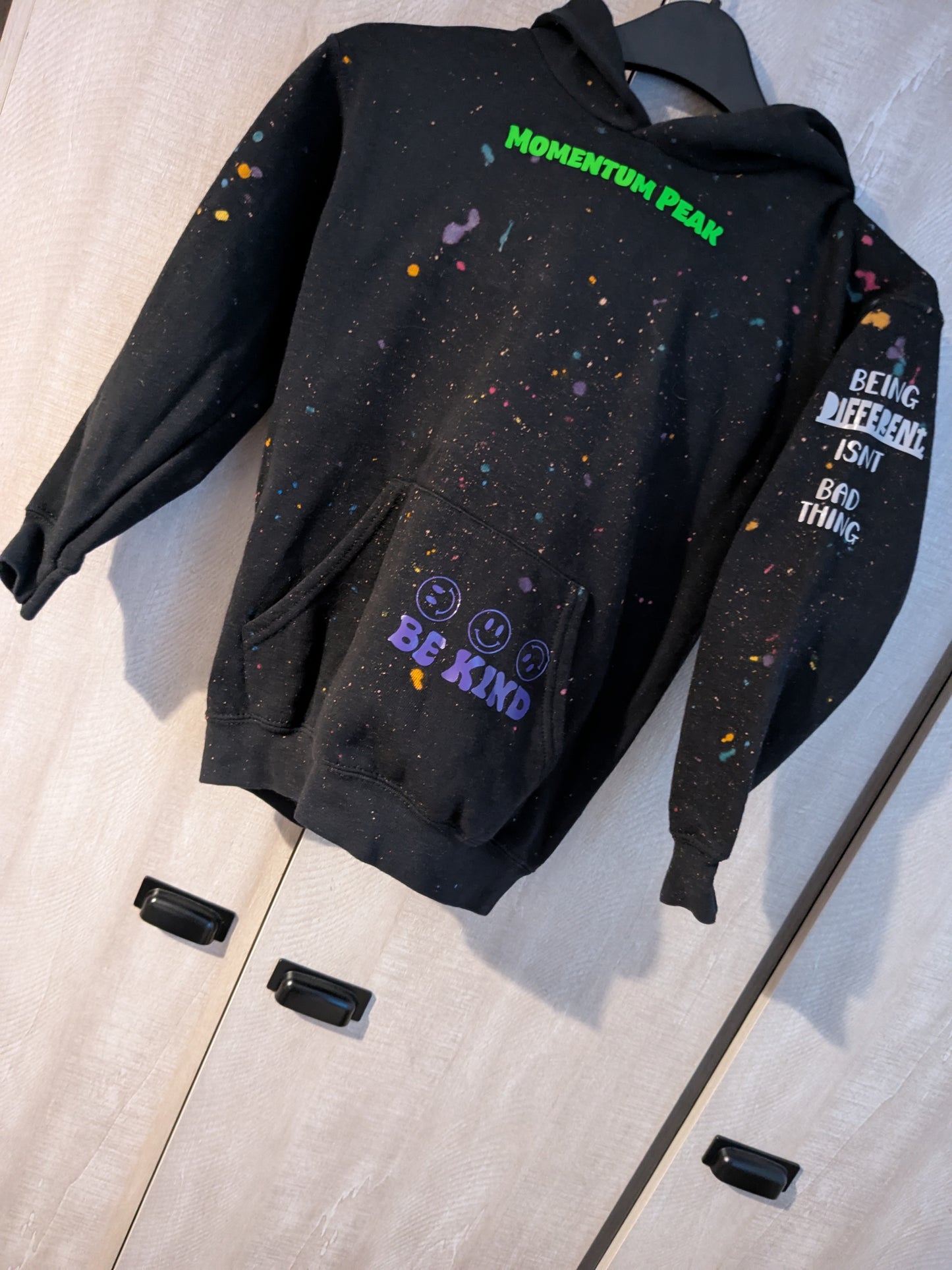 Kids Momentum Peak Splash Paint Hoodie